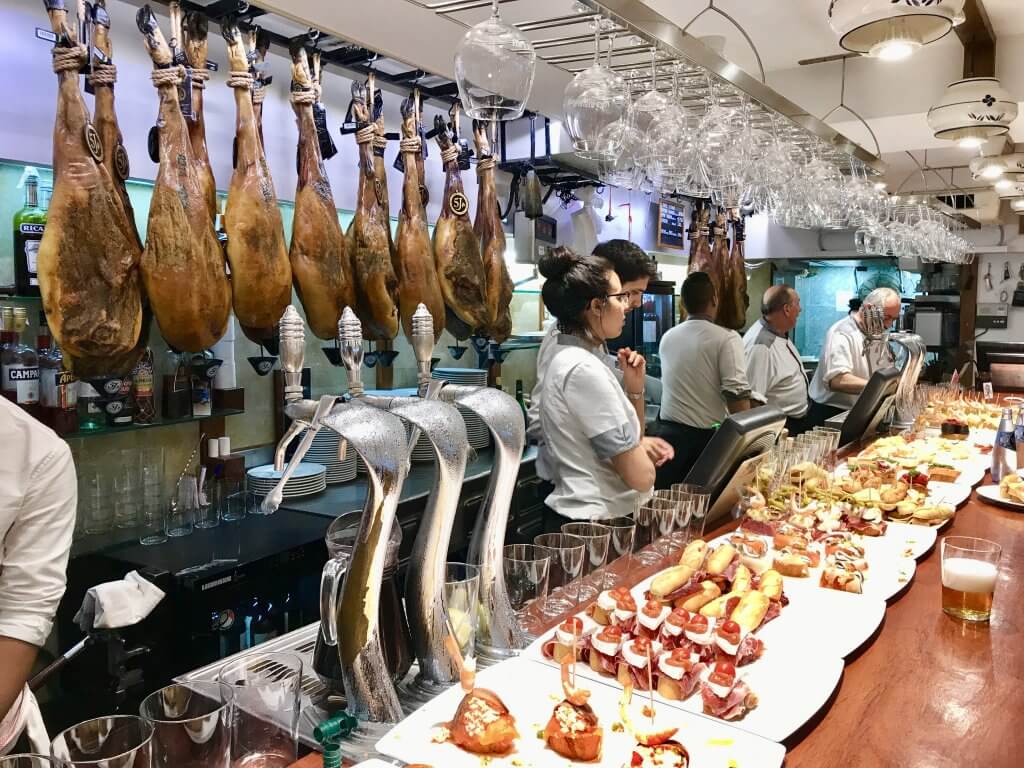 A meat market in Spain