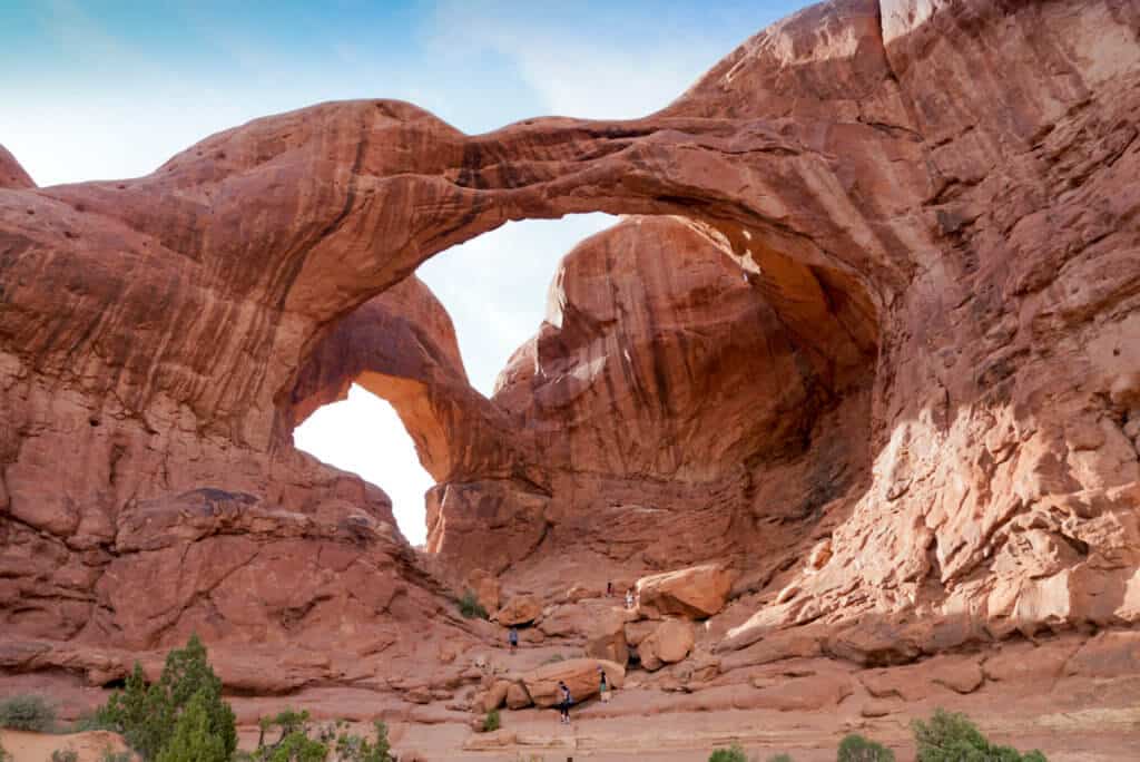 Double Arch in Arches National Park Utah