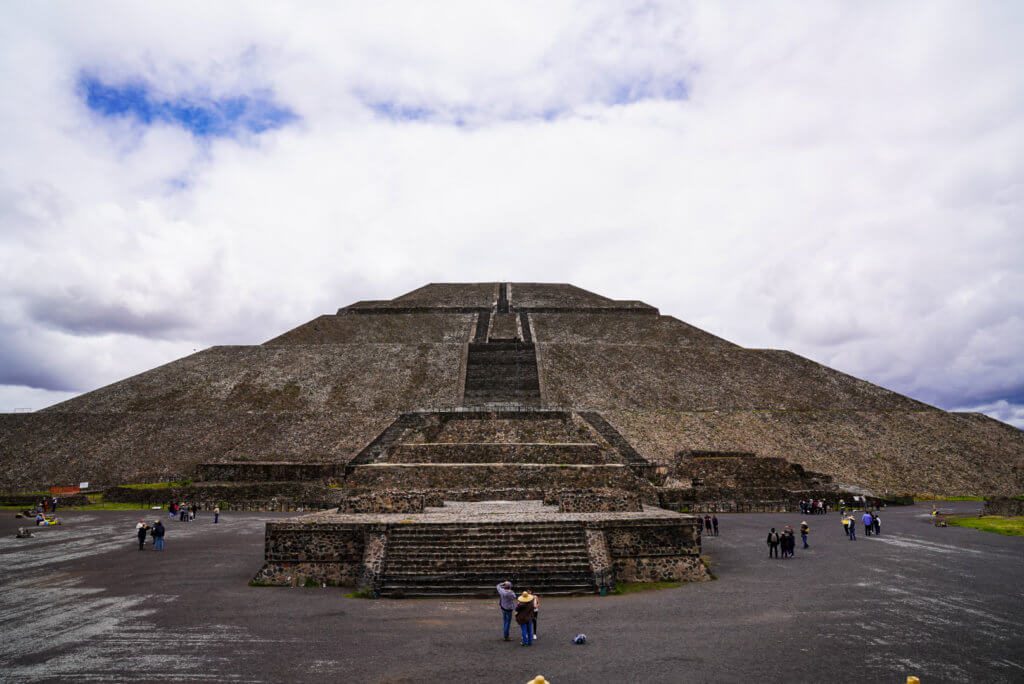 pyramid in Teotihuacan, Mexico 