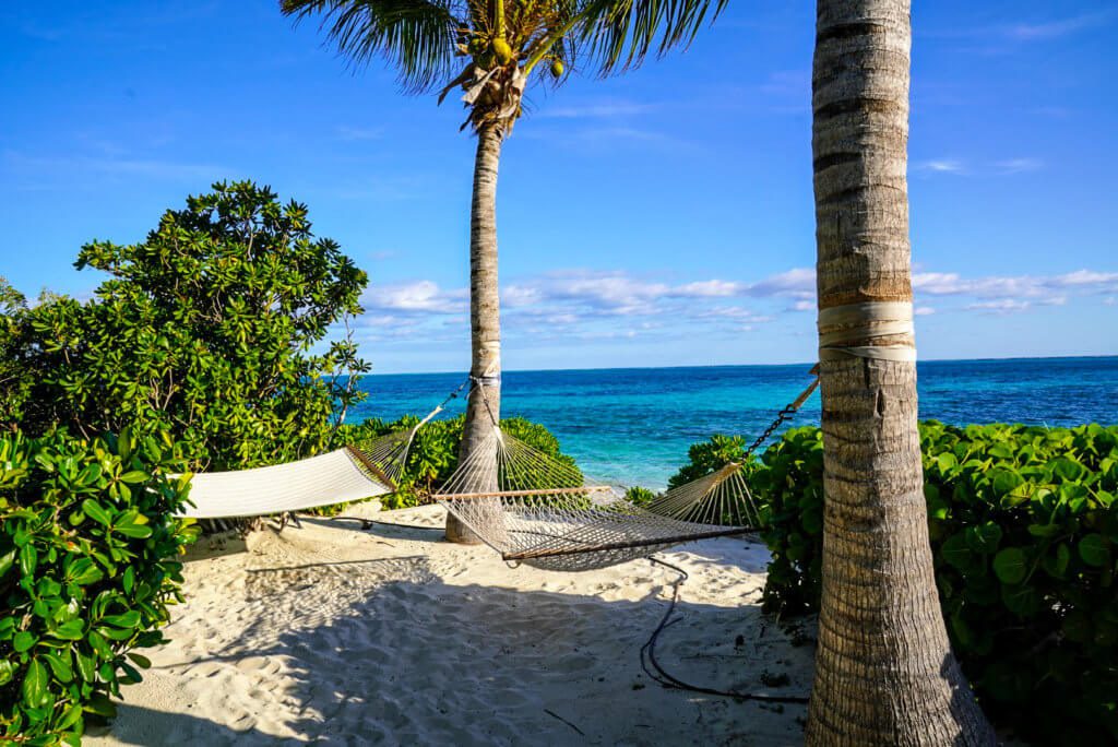hammocks on beach turks and caicos tc villas